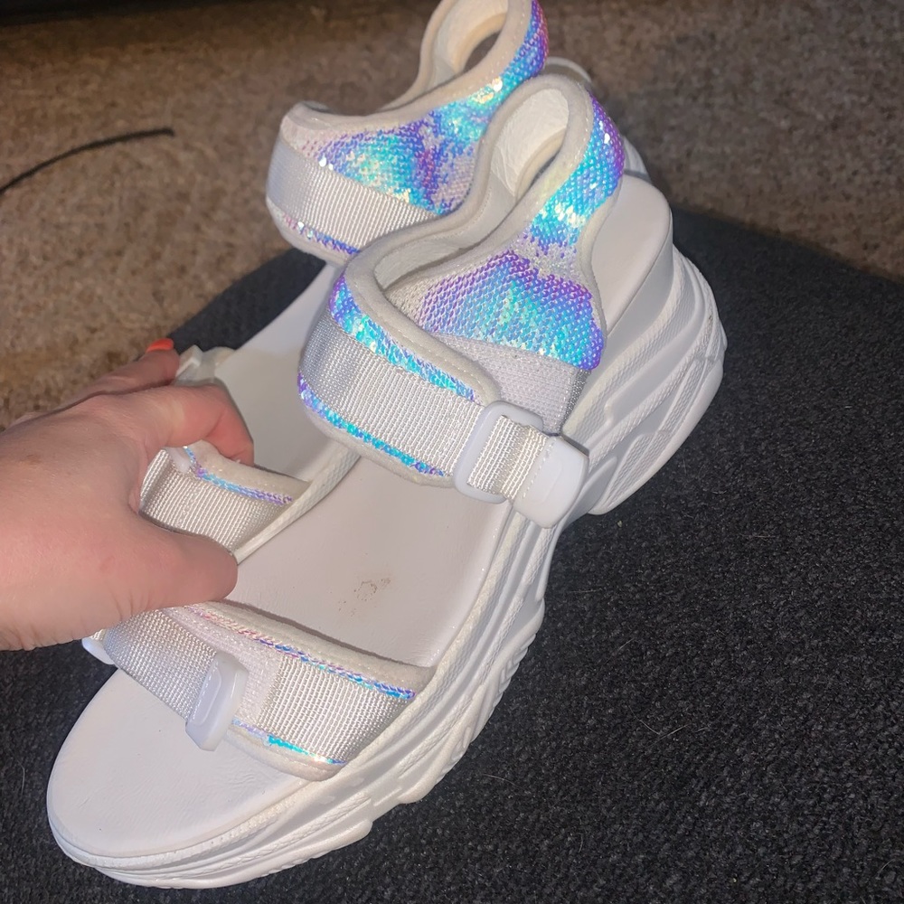 Reflective rave shoes